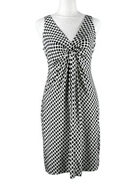 Johnny Martin Vintage Black & White Polka Dot Dress Size Small